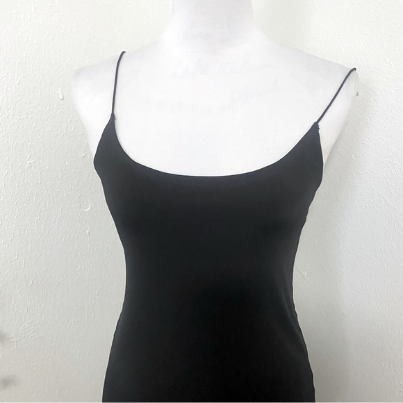 Bodycon Forever 21 Sleeveless Mini Spaghetti Strap Knitted Dress Black NWT - Picture 1 of 11